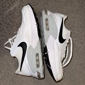 Nike Air Max White and Gray Sneakers